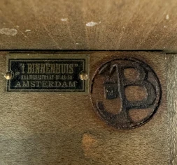 Jac. van den Bosch 't Binnenhuis Art Deco Library Chair or Library Steps, 1916